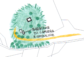 Disegno a colori del rilevatore: sono descritti gli usi del suolo