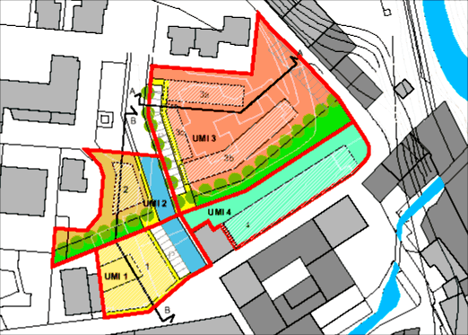 Immagine della planimetria dell'area