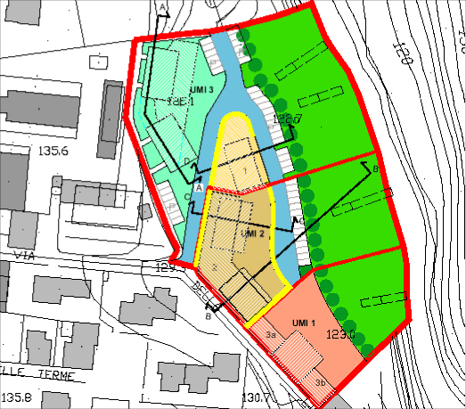 Immagine della planimetria dell'area